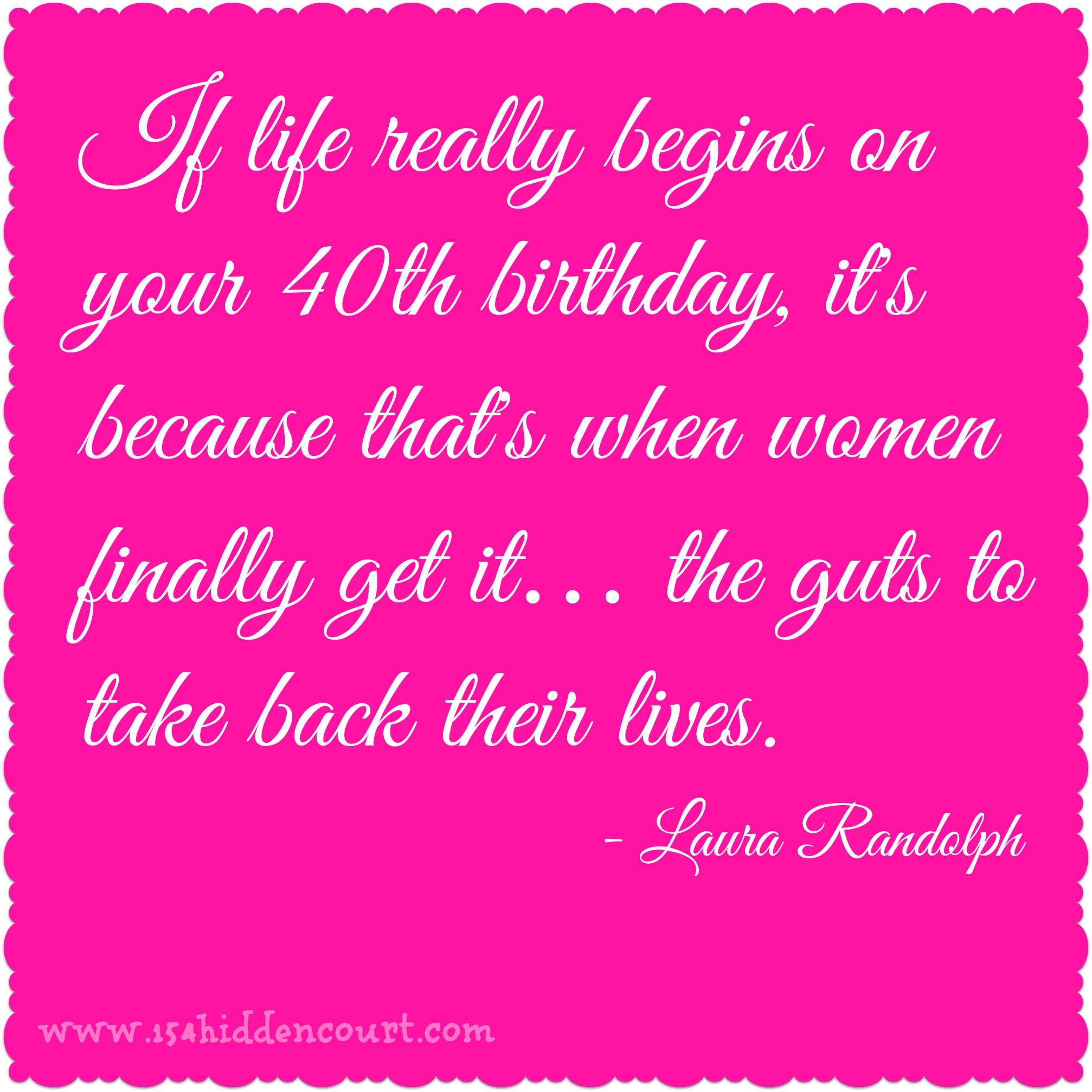 Turning 40…